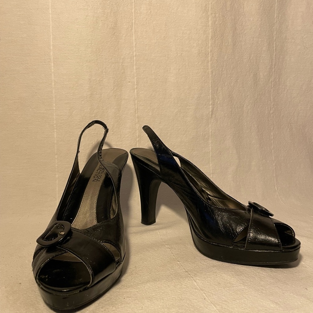 Black Slingback Heels